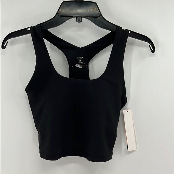 Aqua Other - AQUA Athletic Women's Longline Racerback Sports Bra - Black - XS - NWT